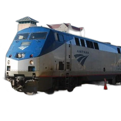 car, weapon, amtrak, train, parked, station, blue, silver transparent PNG cut-out