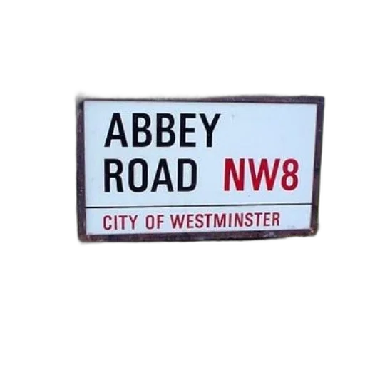 city street, street, sign, abbey, road, city, westminster, nw8 transparent PNG cut-out