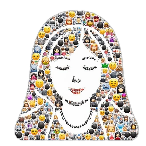 jewelry, face, crown, mask, cartoon, artistic, mosaic, emoticons transparent PNG cut-out