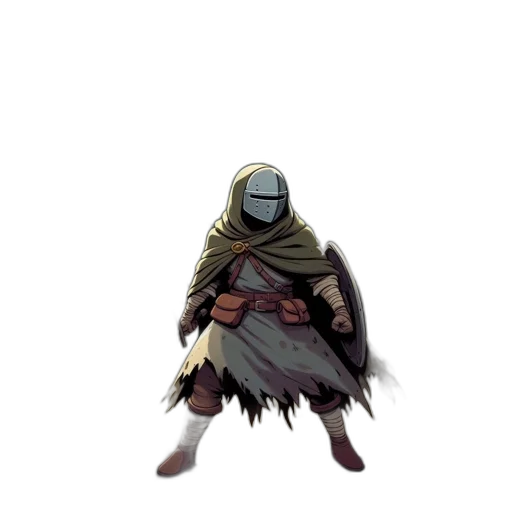 sword, mask, weapon, creature, concept art, pixel art, fantasy art, comic book art transparent PNG cut-out