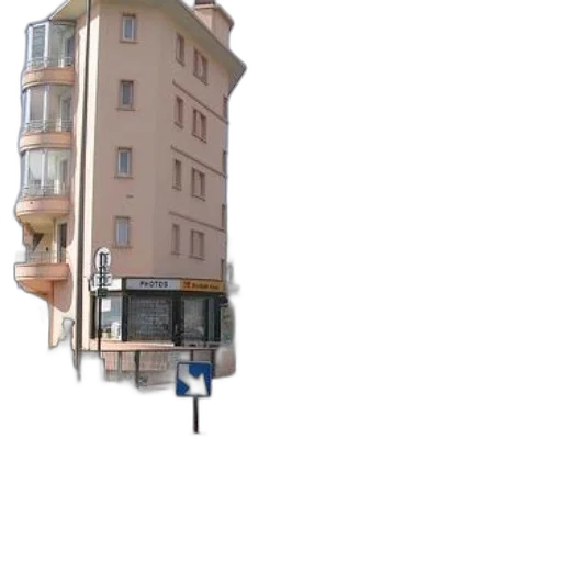 building, umbrella, robot, furniture, 3d render, concept art, photorealistic, pixel art transparent PNG cut-out