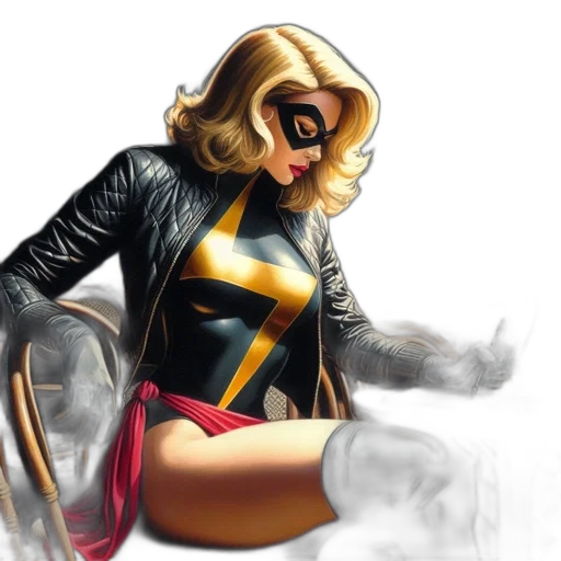 comic book art, concept art, golden, woman, resembling, superhero, dressed, lightning transparent PNG cut-out