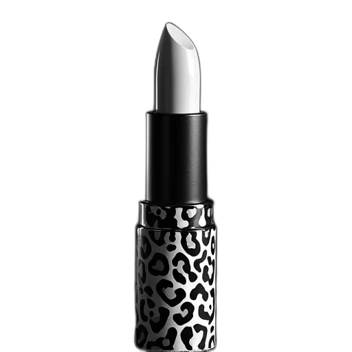 monochrome, lipstick, tube, black, white, leopard, stripe transparent PNG cut-out