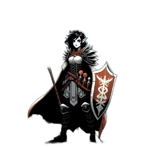 sword, staff, weapon, dragon, concept art, fantasy art, pixel art, comic book art transparent PNG cut-out