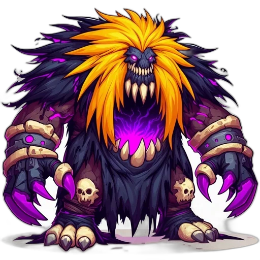 creature, staff, animal, concept art, fantasy art, pixel art, impressive, large transparent PNG cut-out