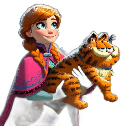 animal, staff, dress, 3d render, concept art, fantasy art, cartoon, snow transparent PNG cut-out
