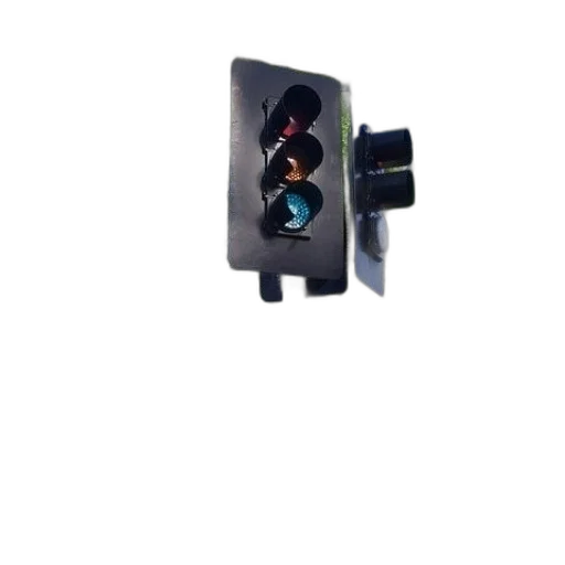 robot, car, staff, 3d render, traffic, light, green transparent PNG cut-out