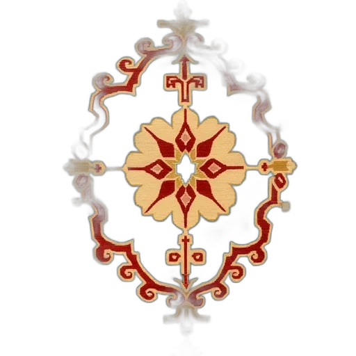 crown, jewelry, flower, staff, 3d render, pixel art, concept art, fantasy art transparent PNG cut-out
