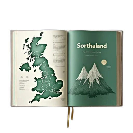 travel, guidebook, green, cover, featuring, mountain, illustration, word transparent PNG cut-out