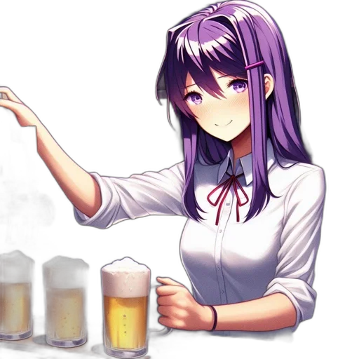 food, bottle, weapon, creature, pixel art, anime, vaporwave, concept art transparent PNG cut-out