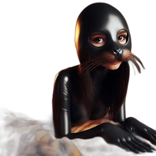 mask, creature, animal, face, concept art, 3d render, photorealistic, fantasy art transparent PNG cut-out