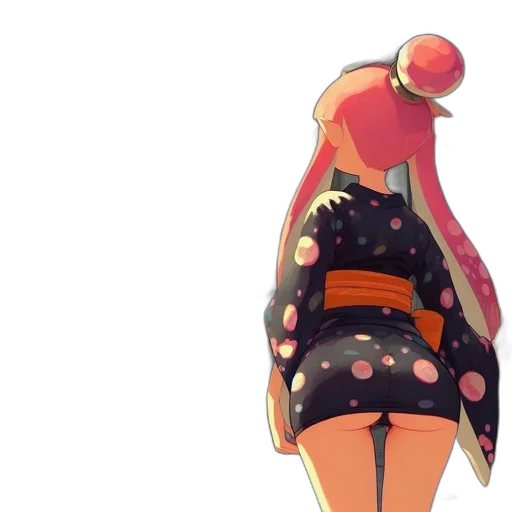 dress, jacket, hat, staff, concept art, watercolor, 3d render, anime transparent PNG cut-out