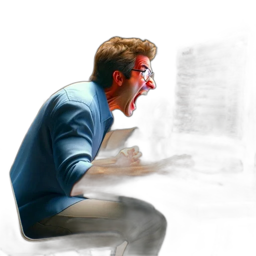 face, concept art, photorealistic, 3d render, pixel art, blue, man, shirt transparent PNG cut-out