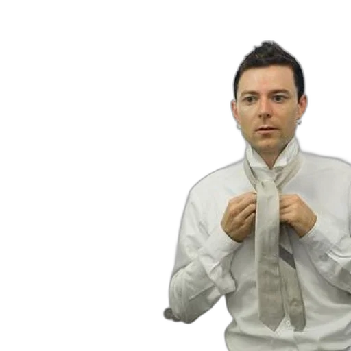 jacket, staff, umbrella, man, white, shirt, adjusting, his transparent PNG cut-out