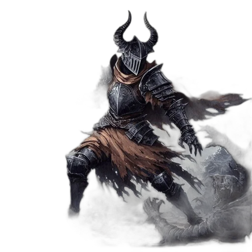 dragon, creature, mask, sword, fantasy art, concept art, comic book art, 3d render transparent PNG cut-out