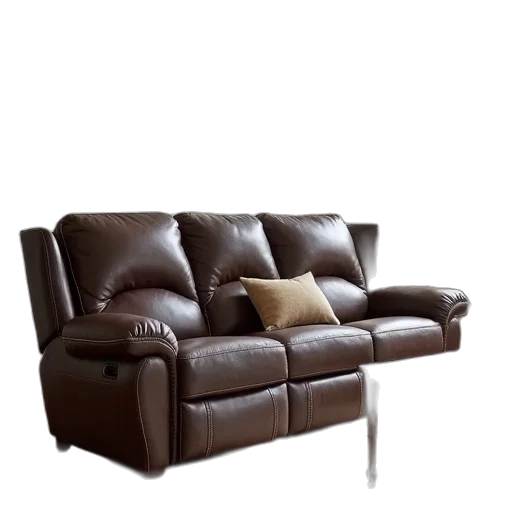 furniture, 3d render, photorealistic, earth tones, classic, power, reclining, loveseat transparent PNG cut-out