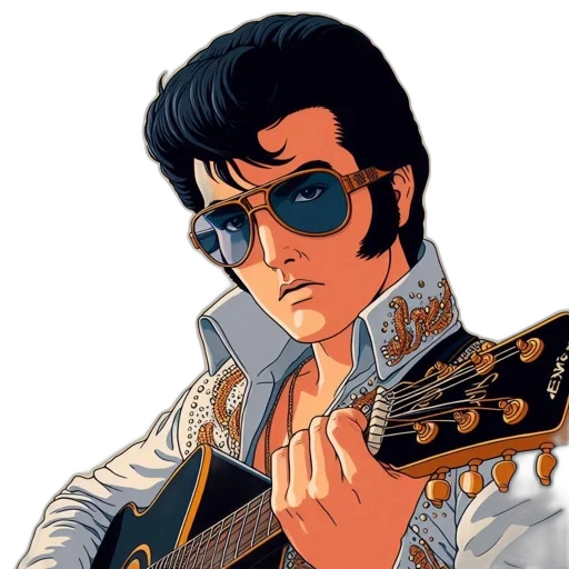 jacket, face, cartoon, comic book art, pixel art, photorealistic, man, wearing transparent PNG cut-out