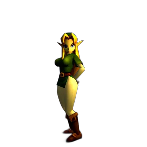 staff, dress, animal, weapon, 3d render, concept art, pixel art, green transparent PNG cut-out