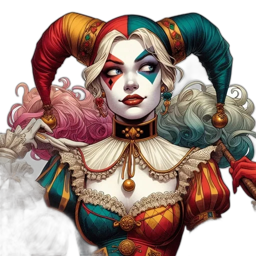 face, fantasy art, concept art, comic book art, pixel art, colorful, woman, portrays transparent PNG cut-out