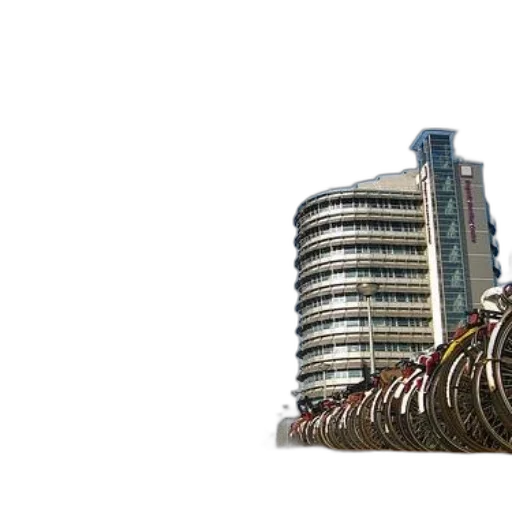 building, hair, crown, weapon, 3d render, photorealistic, concept art, bicycles transparent PNG cut-out