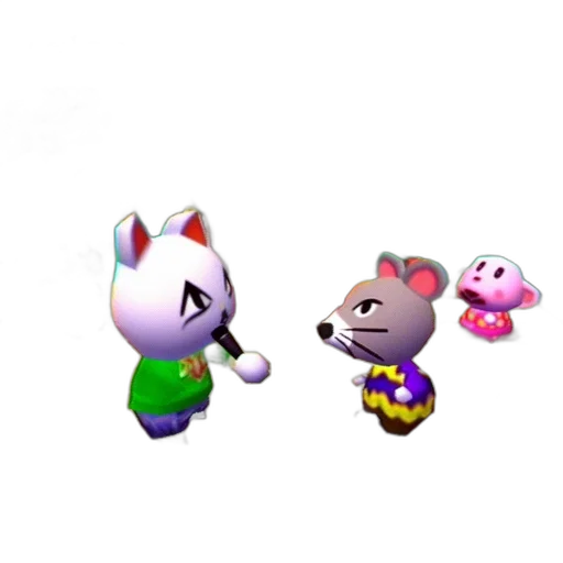 animal, staff, 3d render, concept art, pixel art, four, anthropomorphic, animals transparent PNG cut-out