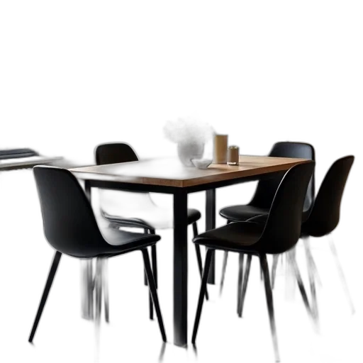 furniture, staff, 3d render, photorealistic, concept art, monochrome, modern, dining transparent PNG cut-out