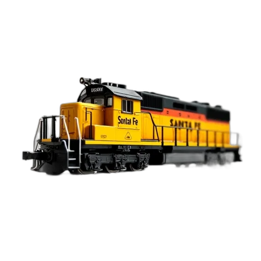 3d render, photorealistic, yellow, black, model, train, words, santa transparent PNG cut-out