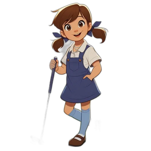 staff, dress, cartoon, concept art, pixel art, anime, blue, monochrome transparent PNG cut-out