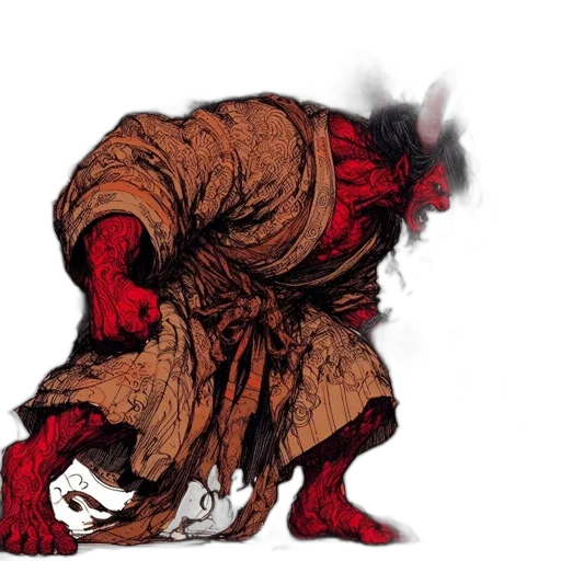 creature, dragon, mask, staff, concept art, comic book art, fantasy art, pixel art transparent PNG cut-out