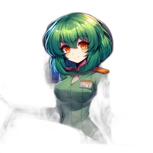 weapon, robot, staff, face, pixel art, anime, concept art, fantasy art transparent PNG cut-out