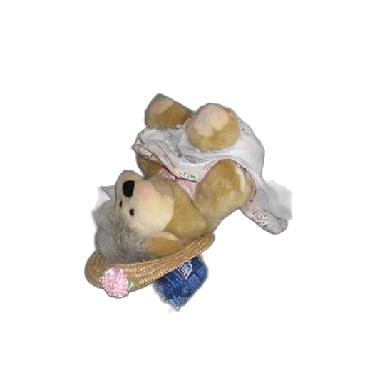 hat, animal, staff, creature, 3d render, teddy, bear, wearing transparent PNG cut-out