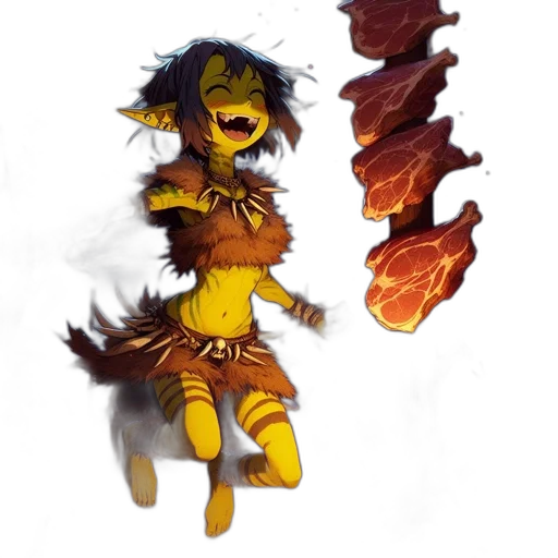 dragon, staff, creature, concept art, fantasy art, pixel art, watercolor, fire transparent PNG cut-out