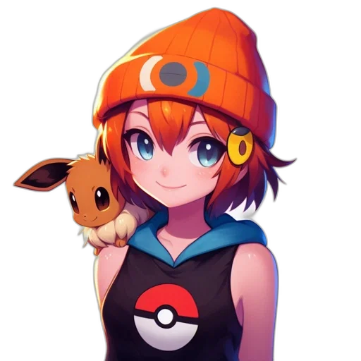 hat, animal, staff, face, pixel art, concept art, anime, fantasy art transparent PNG cut-out