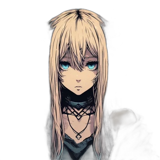 face, mask, hair, staff, anime, pixel art, fantasy art, concept art transparent PNG cut-out