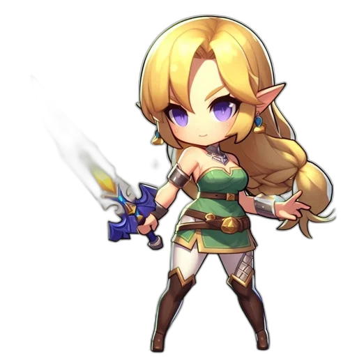 staff, weapon, sword, pixel art, fantasy art, concept art, anime, golden transparent PNG cut-out