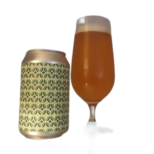 can, beer, green, geometric, pattern, next, glass, filled transparent PNG cut-out