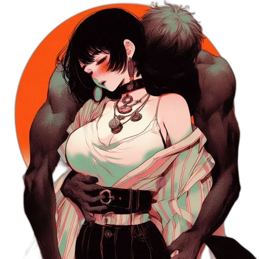 creature, weapon, animal, jacket, cyberpunk, concept art, comic book art, anime transparent PNG cut-out