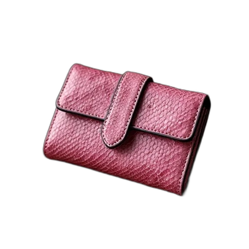 jewelry, 3d render, red, pink, snakeskin, wallet, attached, brown transparent PNG cut-out