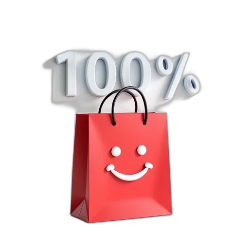 jewelry, stylized, image, featuring, red, shopping, bag, white transparent PNG cut-out