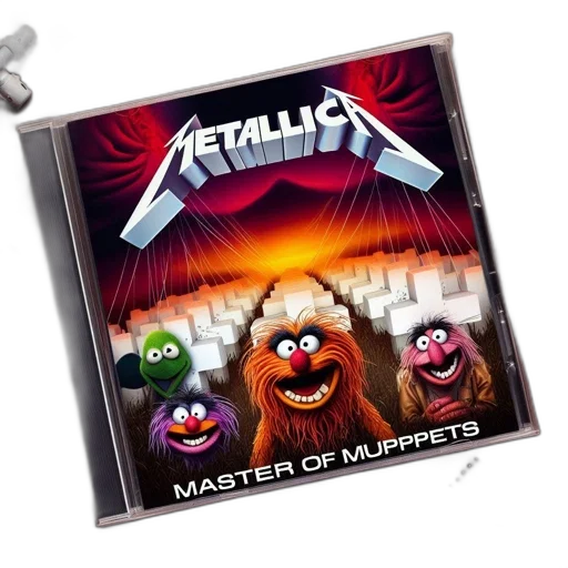 image, showcases, creative, mashup, iconic, rock, band, metallica transparent PNG cut-out