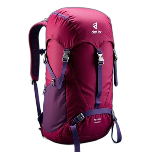deuter, backpack, speed, burgundy transparent PNG cut-out