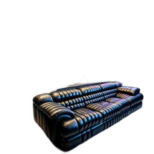 furniture, shoes, umbrella, crown, 3d render, photorealistic, blue, vintage-inspired transparent PNG cut-out
