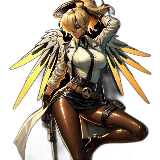 staff, concept art, fantasy art, pixel art, comic book art, golden, blonde-haired, female transparent PNG cut-out