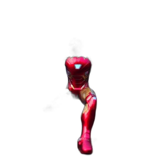 robot, mask, weapon, staff, 3d render, concept art, pixel art, comic book art transparent PNG cut-out