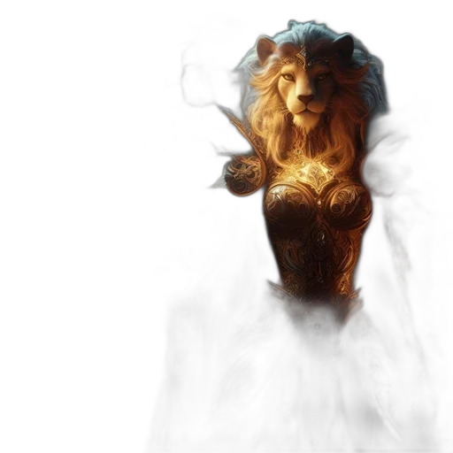 dragon, hair, mask, creature, concept art, fantasy art, photorealistic, 3d render transparent PNG cut-out