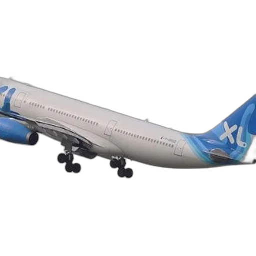 3d render, airways, airbus, a330, flight, blue, accents, airline transparent PNG cut-out