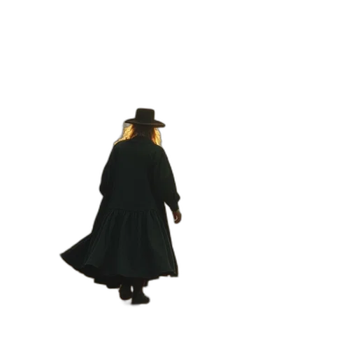 hat, jacket, staff, dress transparent PNG cut-out