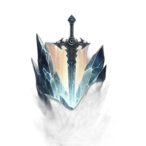 sword, crown, weapon, dragon, fantasy art, concept art, pixel art, watercolor transparent PNG cut-out