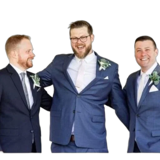 staff, jacket, crown, dress, three, men, navy, suits transparent PNG cut-out