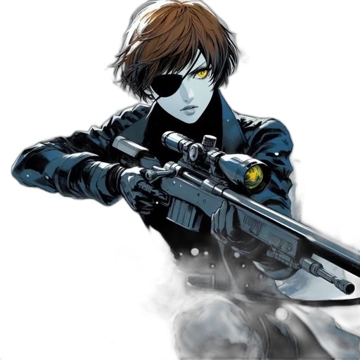weapon, concept art, comic book art, anime, pixel art, animated, character, clad transparent PNG cut-out